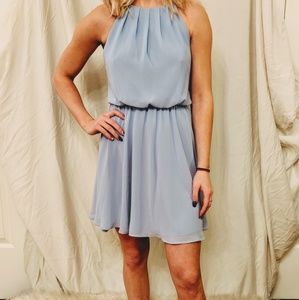 Lush Baby blue flowy dress